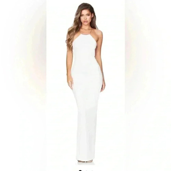 NOOKIE LEXI CHAIN GOWN - WHITE - Picture 2 of 6